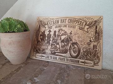 Quadro One Piece Harley Davidson stile vintage 