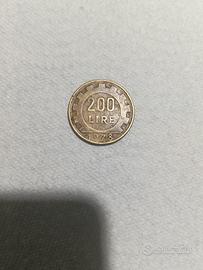 1978 200 Lire con Errore d Conio- Manca la Firma O