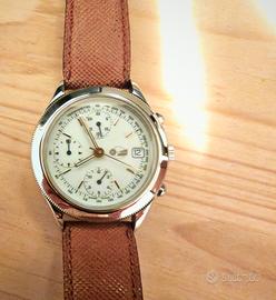 orologio iconico Fininvest acciaio 