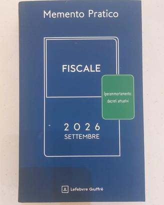 Memento Fiscale nuovo Settembre 2026 Nuovo