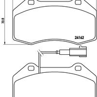 Kit pastiglie freno Grande Punto Abarth