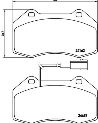 Kit pastiglie freno Grande Punto Abarth