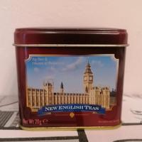 Scatola Latta Thè. New English Teas. London. 