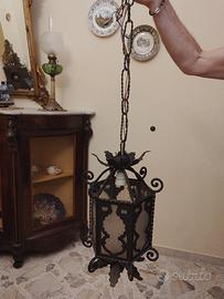 lampadario in ferro battuto