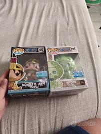 2 funko luffy 9500 pezzi e brook chase one piece