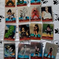 lotto 132 lamincards dragonball z serie argento