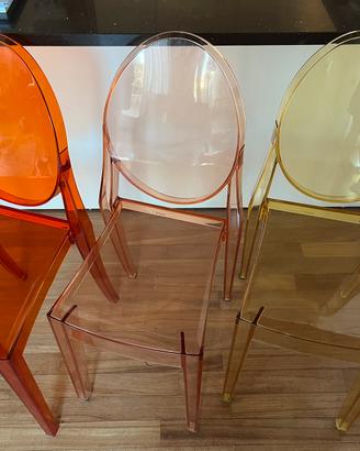 6 sedie Kartell Victoria Ghost design