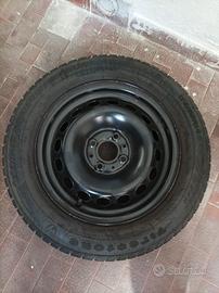 4 Cerchi+Gomme auto da neve Firestone 175/65 R 14