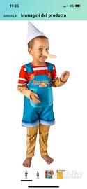 Vestito carnevale “pinocchio & friends”tg 3/4 anni