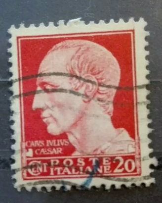 Francobollo Giulio Cesare 20 Cent