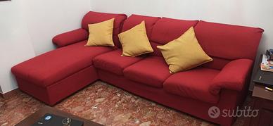 Divano con penisola  sfoderabile