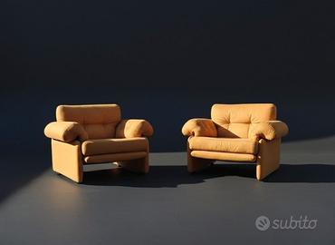 2 Poltrone Vintage Coronado Afra & Tobia Scarpa
