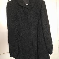  giacca in astrakan nero