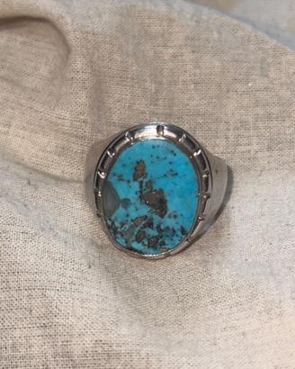 Anello con turchese