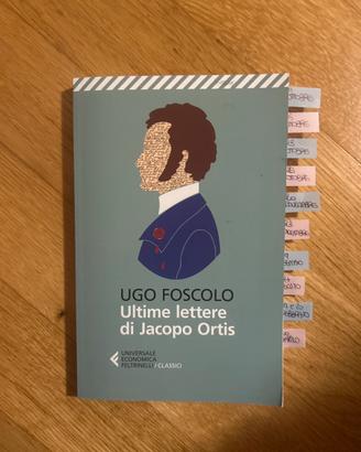 Libro le ultime lettere di Jacopo Ortis
