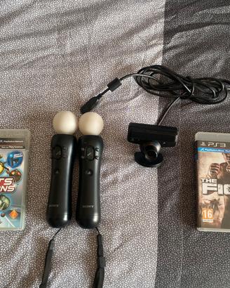 Telecomandi move per ps3 con 2 giochi