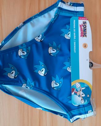 Costume da bagno Sonic NUOVO taglia 7 anni (122 cm