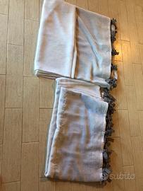 4 Tende lunghe per arredamento di cotone