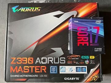 BUNDLE Intel i7-9700K + Gigabyte Z390 Aorus Master