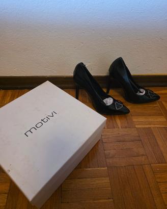 Decollete Motivi nero  mai indossate