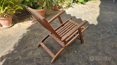 sdraio in legno nave