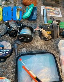 Materiale da pesca vario