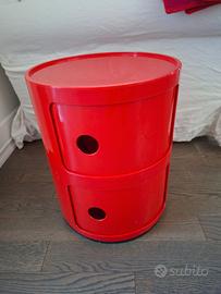 Kartell Componibili, Contenitore 2 elementi, Rosso