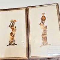 Quadri mamma Africa bambino e ali di farfalla