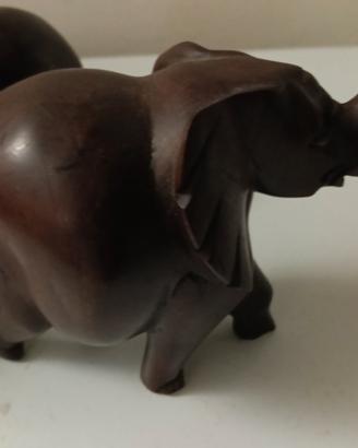 statuetta in ebano elefante
