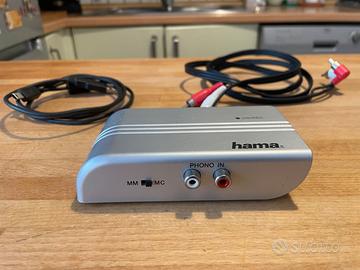 Preamplificatore Phono USB Hama PA-005 MM/MC NEW