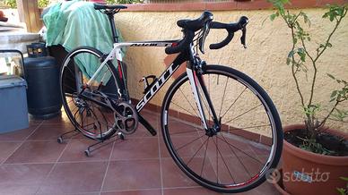 bicicletta corsa carbonio scott addict 20 tg.S/52