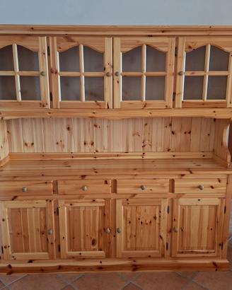 Credenza completa - 4 ante in legno di pino
