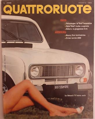 Rivista Quattroruote Agosto 1982 (N°322)