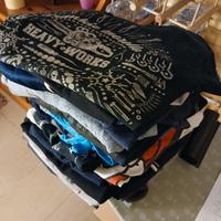 Lotto di 25 magliette felpe t-shirt tute  S M