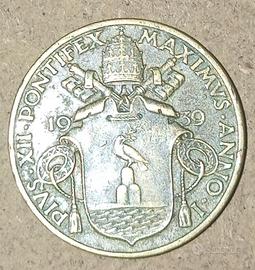 Vaticano,10 centesimi 1939.