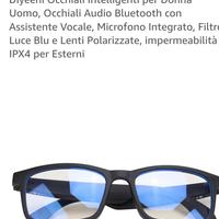 occhiali bluetooth con assistenza vocale 