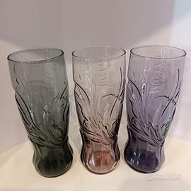 Tre Bicchieri Art Nouveau Coca Cola #Mc Donald's