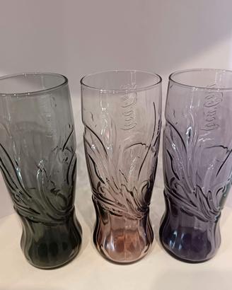 Tre Bicchieri Art Nouveau Coca Cola #Mc Donald's