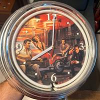 OROLOGIO LUMINOSO AMERICANO NEON ELVIS MARILYN