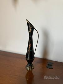 Vaso brocca ismaltato israel ebraico metallo