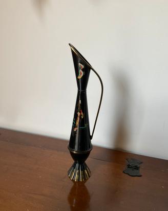 Vaso brocca ismaltato israel ebraico metallo