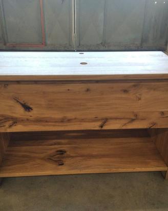 mobile bagno rovere rustico con 1 cassettone