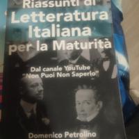 Riassunti letteratura italiana per esame maturità 
