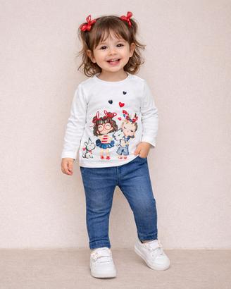 Completo bambina 2 pezzi NUOVO - 18 mesi