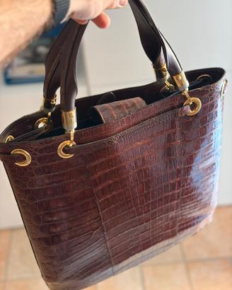 Borsetta di coccodrillo vintage