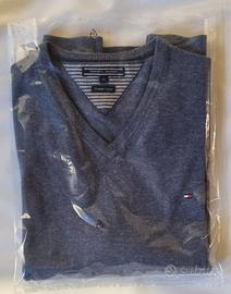Maglione Tommy Hilfiger Scollo a V-Cotone Premium