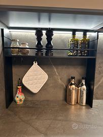 Organizer sottopensile nero 60x 51,5 profondità 13