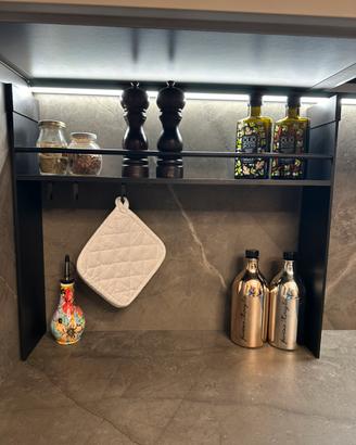 Organizer sottopensile nero 60x 51,5 profondità 13