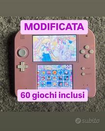 Nintendo 2DS rosa con giochi