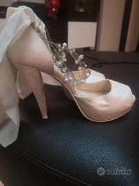 scarpe color champagne 37